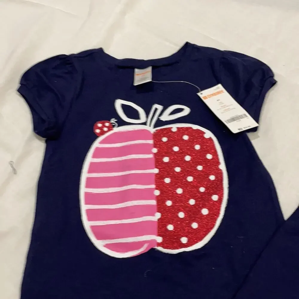 Gymboree 4 pink shorts and 2 short sleeve t’s NWT